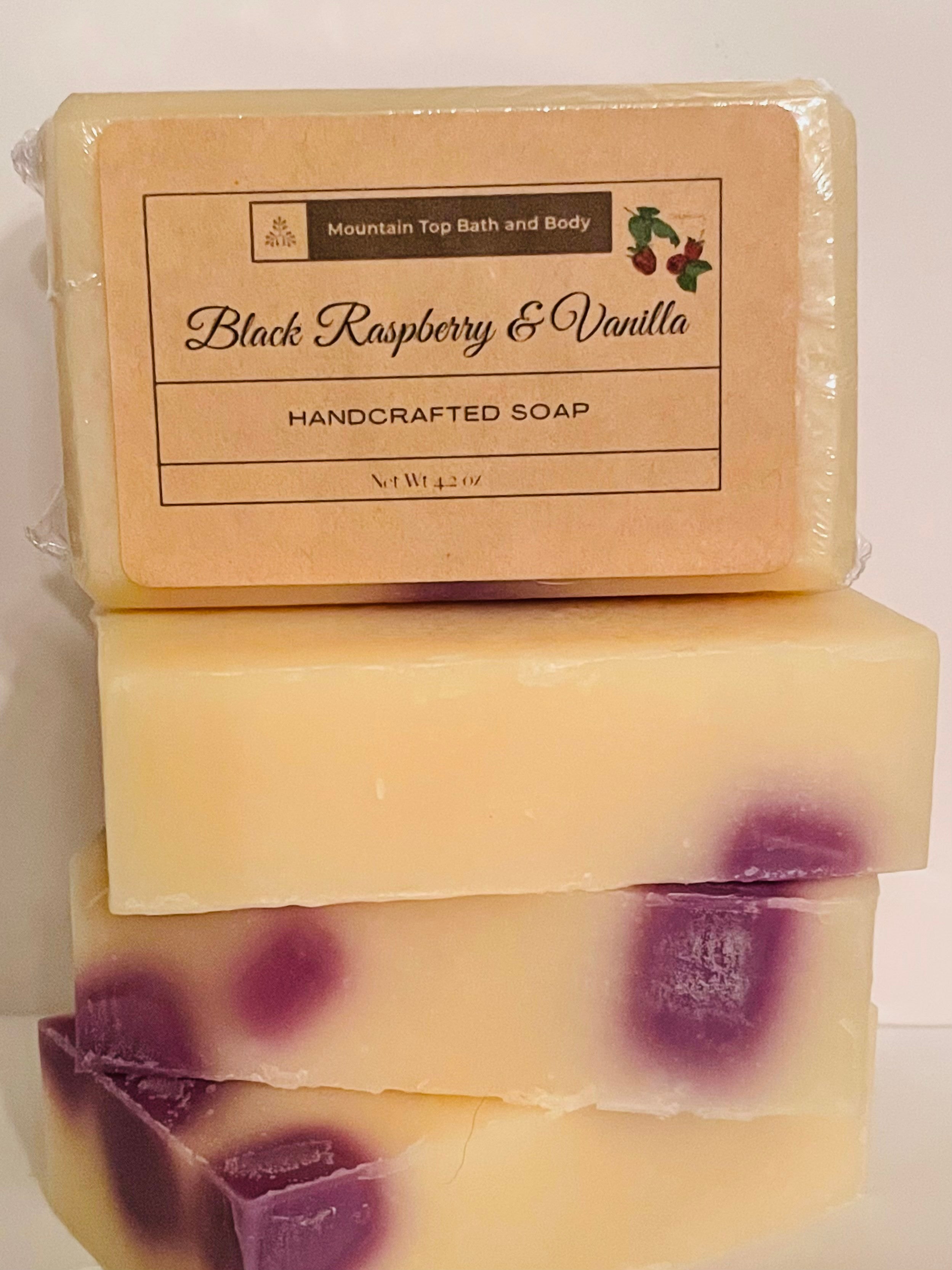 Black Raspberry Vanilla Soap Nourishing Skin Care Daily - Rosetta Creative Boutique